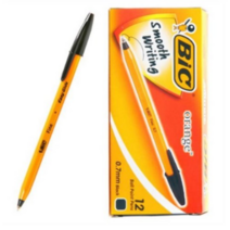 BIC 빅볼오렌지화인 12개입 0.7mm, 흑색, 2세트