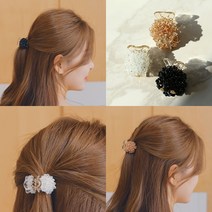 미스21 유즈 크리스탈 유리 비즈 집게핀 (hp1479)