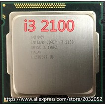 I3 2120인텔 코어 i3 2100 프로세서 3.1GHz3MB 캐시/듀얼 코어/소켓 1155/쿼드 코어/데스크탑 작동, 한개옵션0