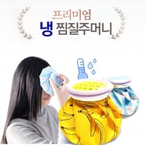 찜질팩 아이스팩 얼음주머니 찜질주머니 프리미엄, 패턴얼음주머니9인치 핑크땡땡이