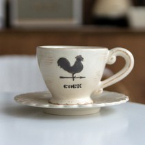 유알티홈 코크 빈티지 도자기 커피잔 세트 찻잔 카푸치노잔 카페 라떼잔