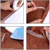 woojoo 옷감 열접착 테이프 원단테이프 본딩라이닝 블랙1cm, 단품