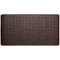 Home Dynamix Trenton Solace 전통적인 다이아몬드 텍스처 주방 매트 세이지 43.2cm x 81.3cm(17x32인치), 17 x 39, Espresso