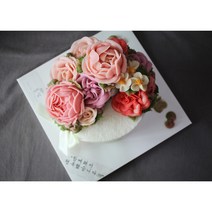 [대전앙금플라워]꽃담케이크 대전앙금플라워떡케이크 - 2호 크레센트형 (생신떡케이크 생일케이크 환갑케이크 칠순케이크 팔순케이크 결혼기념일케이크 프로포즈케이크), 단호박