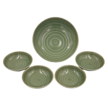 초여도예 4인 뷔페 세트, 함지박 9호 + 원찬기 3호 4p