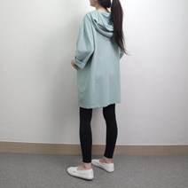 띠에라엔 데일리 레깅스룩 후디 피그먼트 루즈핏 박시 후드롱티 후드티