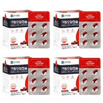 타이거아울렛 크릴오일 500mg 인지질58% 이상 30캡슐 x 4박스 미국 프리미엄 원료 남극 크릴새우 선상가공 크릴오일58 크릴58, 단품, 단품