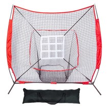 야구연습장 야구 배팅 피칭 훈련 네트 그물망, 7피트 네트 + 그리드 타겟+2.1x2.1미터