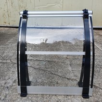 캐노픽스 550x1300 현관 비가림 처마차양 렉산 캐노피, 렉산_투명/브라켓_블랙/파이프_그레이
