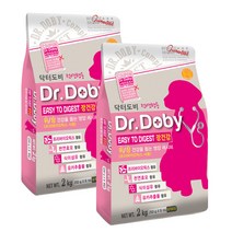 Dr.Doby 닥터도비 이지투다이제스트 장건강 전견용 사료 2kg x 2개