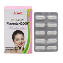 하이웰 뉴질랜드 양태반 42000mg 60캡슐 플라센타 포도씨유 콜라겐 파우더 이너뷰티, 1개
