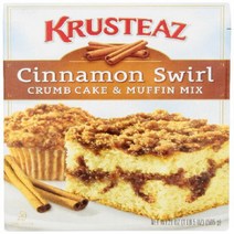 Krusteaz Crumb Cake Muffin Mix Cinnamon Swirl 21 oz, 1