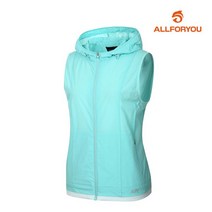 [올포유] [올포유] 여성 웜업 나일론 후드 베스트 AWWJJ6321-830_G