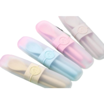 피크닉 수저세트 1+1 휴대용 수저 수저세트 젓가락 세트 도시락 숟가락 수저통 케이스 포크세트 2세트 캠핑 TREE 휴대용수저 휴대용수저세트 수저케이스 피크닉 도시락수저통 도시락수, 핑크+옐로우