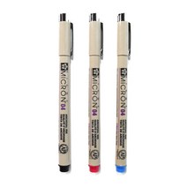 [조한스토어] 사쿠라 피그마 마이크론 다양한 선굵기의 펜 브러쉬 드로잉, 1개, MICRON 04_0.4mm_빨강