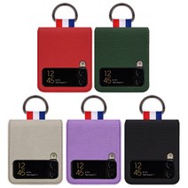 페블 갤럭시Z플립4 전용 SM-F721 Z플립4 네오 컬러 카드 1장 포켓 링고리 케이스