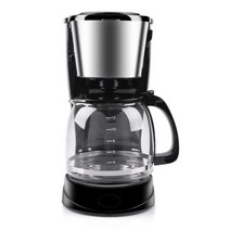 커피 머신 기 에스프레소 가정용 전자동 카페 휴대용 아메리카노 드립 커피 메이커 1500ml 머신 홈 및 사무, 01 black_03 AU_01 10-15 컵