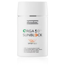 쎄라덤 정품 오가ORGA 50 썬블럭 SPF50+PA+++무기자차 선크림, 1개, 40g
