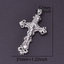 혼합 십자가 참 빈티지 아연 합금 펜던트 종교 쥬얼리 조사 결과 크루스 비수테리아 제작 26 개