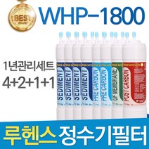 루헨스 원봉 WHP-1800 고품질 정수기 필터 호환 1년관리세트, 선택3 - 11인치 양방향 1년관리세트(4+2+1+1=8개)