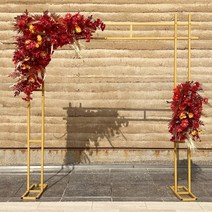 정원 아치 웨딩 장미 아치 최신 야외 잔디 웨딩 아치 패브릭 새시 디스플레이 금속 사각형 프레임 풍선 스탠드 생일 파티 배경 장식 소품, 150 x 150 CM, 금