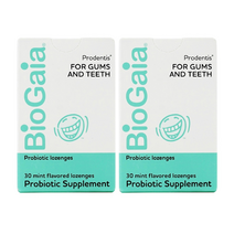BioGaia Prodentis Probiotic Lozenges Mint 바이오가이아 프로덴티스 프로바이오틱 로젠지 민트 30정 2팩