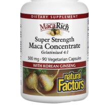 내추럴 팩터스 마카리치 MacaRich 마카 500mg 베지 캡슐 90정 중년 장년 남성 영양소, 1개