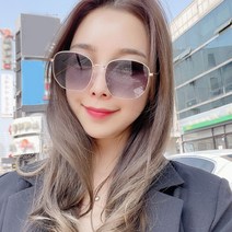 [라피던트] 0396 다각 메탈 투톤 선글라스 (uv400 자외선 차단)