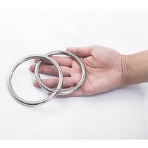 헤비 듀티 용접 라운드 링 M3-M10 부드러운 솔리드 O 304 스테인레스 스틸 해양 보트 해먹 요가 걸이식, 17 M8x60mm(1pcs)