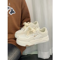 청바지에어울리는신발 예쁜 여성 키높이 신발 작은 흰색 신발을 뒤로 봄과 가을 두꺼운 밑창 스케이트 여학생 경기 ins 유행 디자인 감각 캐주얼 운동화