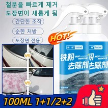 1+1 자동차 철분제거제 도장면 차량용철분제거제 중성철분녹제거제 자동차 철분제거제 대용량, 100ml*20