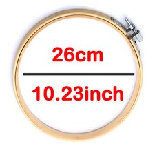 10-40cm 미니 나무 자수 크로스 스티치 후프 키트 링 프레임 대형 바느질 도구 스레드 치실 타래, 07 26CM