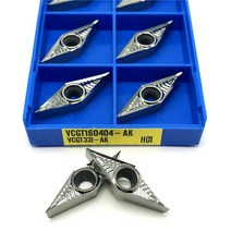 금속밀링 CNC선반 알루미늄 내부 선삭 공구 카바이드 인서트 CNC 선반 VCGT 1604, [03] VCGT160408 AK H01, [01] 10PCS