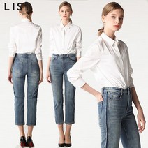 리스트 리스트(LIST) 컬렉션 옆선 워싱 포인트 데님 팬츠 (택가격:138000원)
