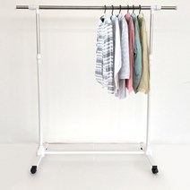 이동식 행거 매장용 옷걸이 화이트 스탠딩옷행거 넓이조절 바퀴 신혼부부 자취생 드레스룸 의류보관 옷정리, 옵션명, 다올이동식매장용2001/화이트2202