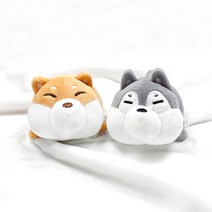 모찌 타운 미니 어린이 핫팩 인형 손난로 고양이 강아지 곰도리 캐릭터 전자레인지 재사용 핫앤핫 바로 핫팩, 13.입체형(바디형)  허스키, 1개
