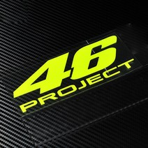 오토바이스티커 46프로젝트 발렌티노 롯시 헬멧 스티커, RO-02, S, 옐로우형광