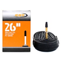 타보자고 26인치 자전거 튜브 26x1.25/1.50 FV48 하이브리드 자전거 튜브 (32/40-559)