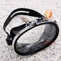 스노쿨링마스크 스노쿨 다이빙 안경 프리다이빙, 검은색