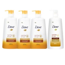 도브 너리싱 오일 케어 샴푸 680ml x3개 컨디셔너 660ml x1개, 단품