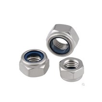 스테인리스 스틸 또는 블랙 니켈 아연 인서트 잠금 너트 D985 나일론 잠금 너트 M2 M2.5 M3 M3.5 M4 M5 M6 M7 M8 ~ M16 2-50 개, M12 5PCS, stainless steel