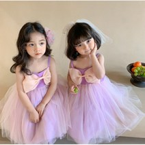 아짱 키즈여아 여름신상원피스 레이스원피스 왕리본보라원피스
