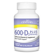 21세기센트리 칼슘 600mg + D3 플러스 미네랄 타블렛, 120정, 1개
