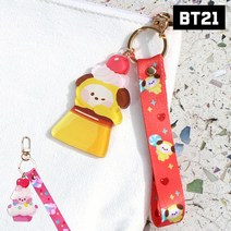 BT21 열쇠고리 키링 가방고리 다이어리 에어팟 지갑, MANG, 1개