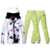 스노우보드복 보드복 스키복 gsou 눈 여성용 슈트 세트 의류 야외 스포츠 방수 방풍 재킷 및 바지