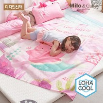 [밀로앤개비] 인견 아기 여름이불-디자인선택 여름블랭킷/빠른건조/땀흡수, 스위밍로라낸시