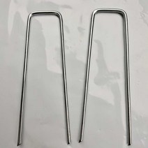 철근핀 U자형 식물 잔디 고정 야자매트핀 앙카 100, 지름 2.5mm 길이 10cm(100개)