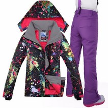 승마레슨 승마바지 Gsou snow-고품질 여성 자켓 스키복 캠프 승마 스포츠 방수 방풍 스노우보드 + 바지, 06 A6_01 XS