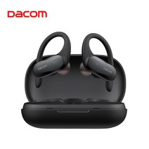 블루투스이어폰DACOM ATHLETE TWS 블루투스 이어 버드베이스 진정한 무선 스테레오 스포츠 헤드폰 귀고리, 02 Athlete TWS Black, 02 Athlete TWS Black