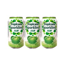 트로피카나 스파클링(사과) 355ML X 24캔, 1박스